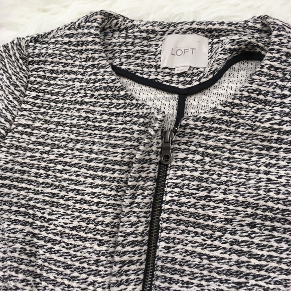 Ann Taylor LOFT Zipped Fitted Peplum Jacket - Picture 5 of 8